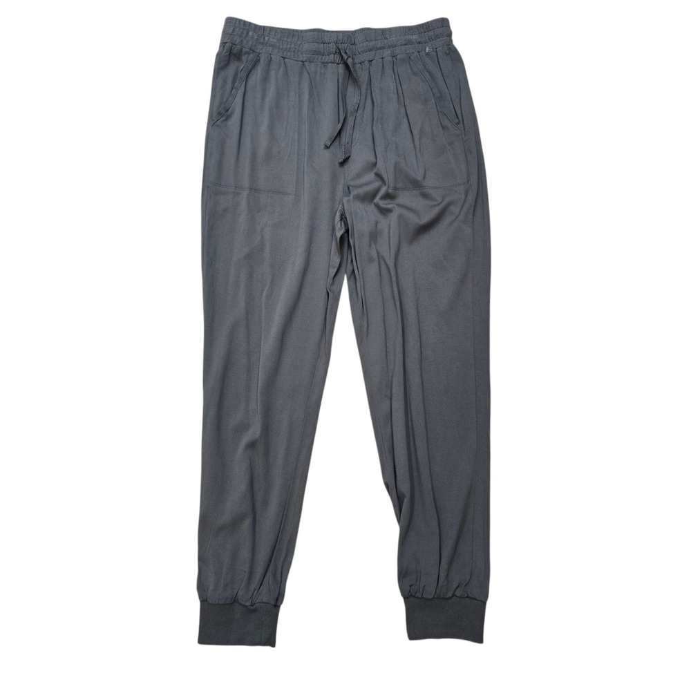 Splendid Green Viscose Blend Jogger Pants Medium Elastic Waist‎ Drawstring Cuffs